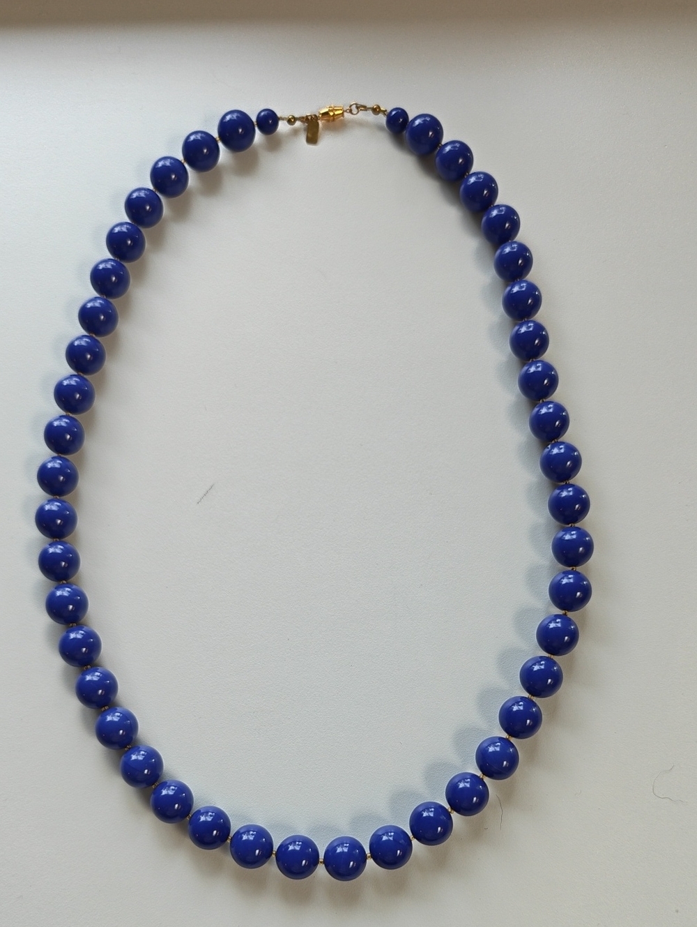 Kenneth Jay Lane Cobalt Blue Beaded Necklace